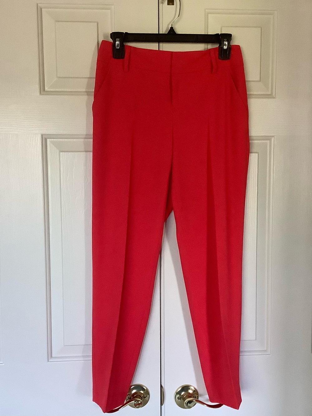 Alice + Olivia Vibrant Red Woman Pants
